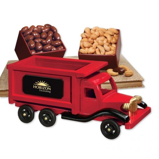 1950-Era Dump Truck with Chocolate Almonds & Extra Fancy Jumbo Cashews