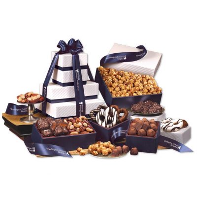 "Park Avenue" Tower of Chocolate in Navy