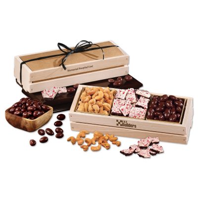 Sweet & Crunchy Assortment in Wooden Crate