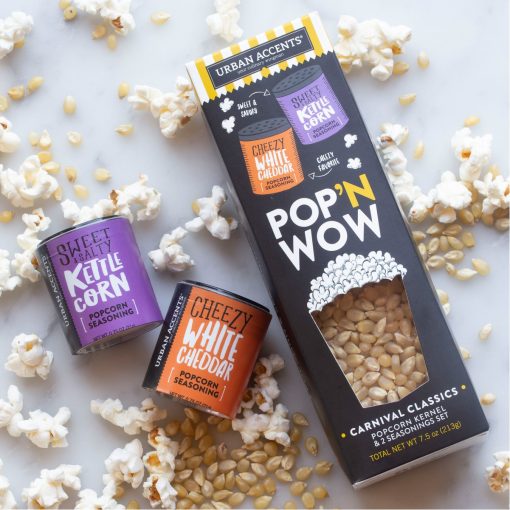 What's Pop'N Gourmet Popcorn Gift Set - Black-5