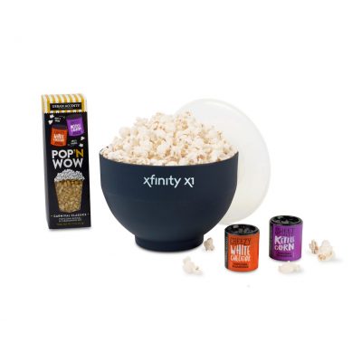 What's Pop'N Gourmet Popcorn Gift Set - Black