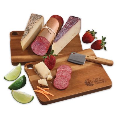 Gold Medal Cheeses with Acacia Charcuterie Serving Board