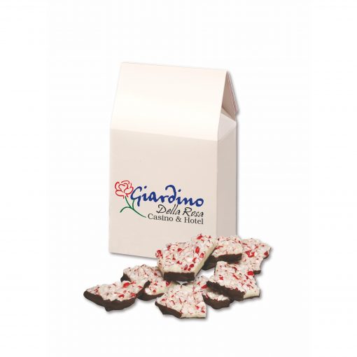 Peppermint Bark in Gable Top Gift Box with Full Color Imprint-1
