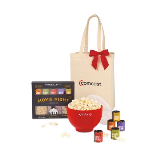 Movie Night Gourmet Popcorn Gift Set - Red