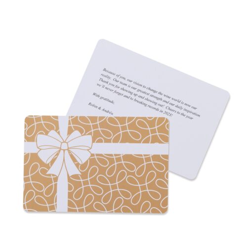 Gift Box Greeting Card - White