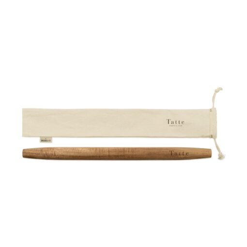 La Cuisine French Rolling Pin with Storage Bag - Wood-1