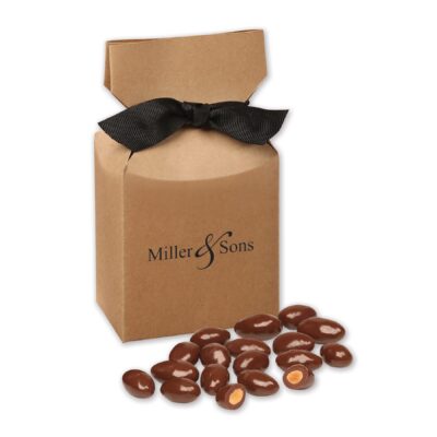 Chocolate Covered Almonds in Kraft Gift Box