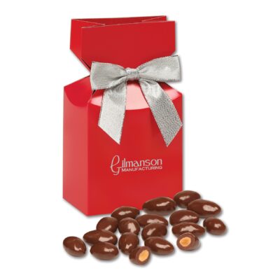 Chocolate Covered Almonds in Red Gift Box
