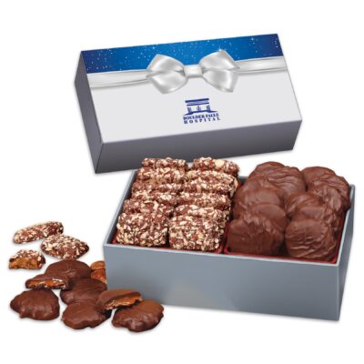 Bow Gift Box w/Toffee & Turtles