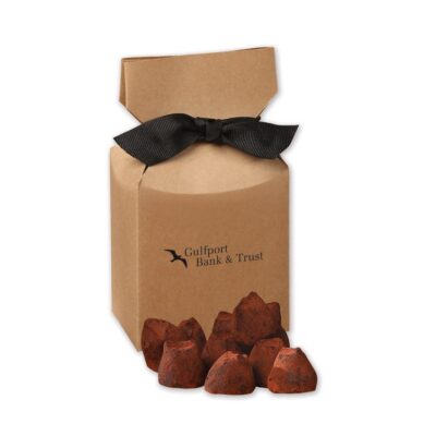 Kraft Gift Box w/Cocoa Dusted Truffles-1