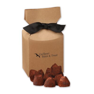 Kraft Gift Box w/Cocoa Dusted Truffles