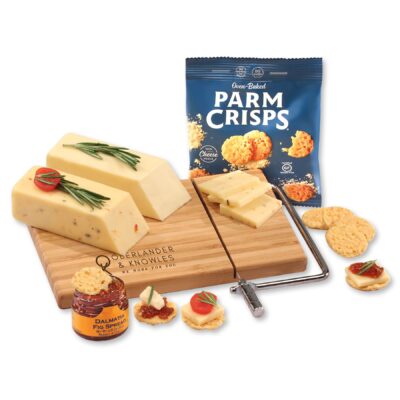 Shelf Stable First Class Assortment Snack Board w/Slicer