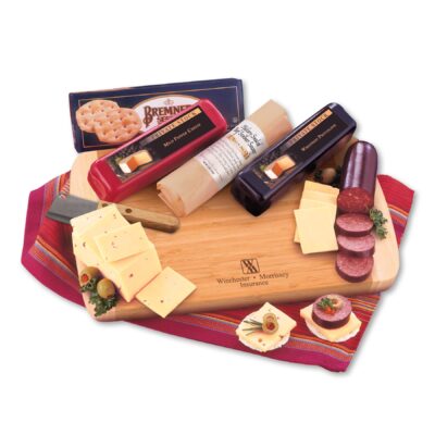 Shelf-Stable Wisconsin Variety Package w/Cutting Board-1