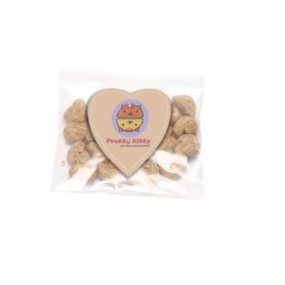 Cat Treats in Bag with Heart Magnet