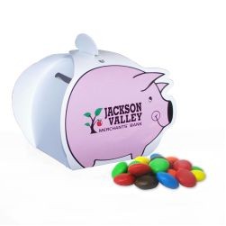 Piggy Paper Bank with Mini Bag of M&Ms®