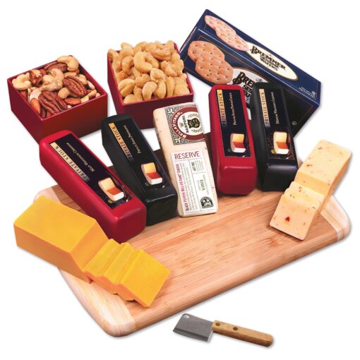 Deluxe Cheese Sampler Board w/Cleaver-2