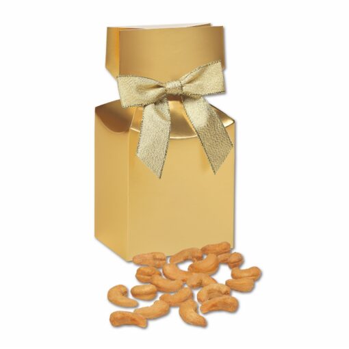 Gold Gift Box w/Extra Fancy Cashews-2