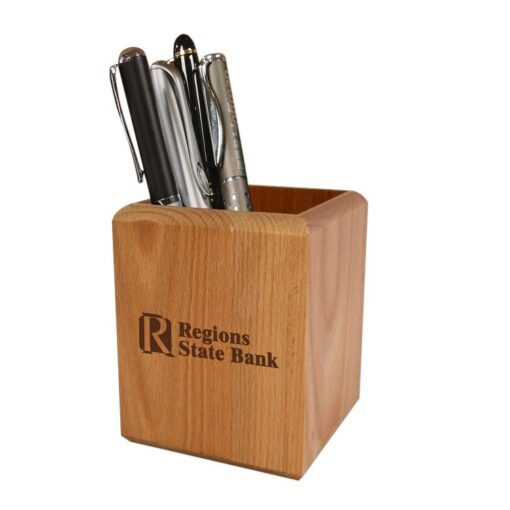 Hardwood Pen & Pencil Cup-1