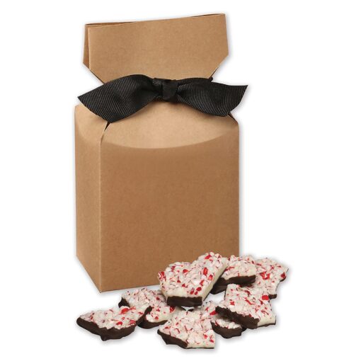 Kraft Gift Box w/Peppermint Bark-2
