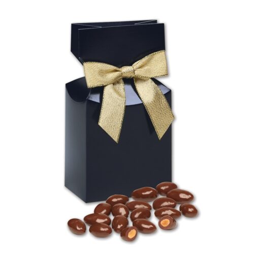 Navy Gift Box w/Chocolate Covered Almonds-2