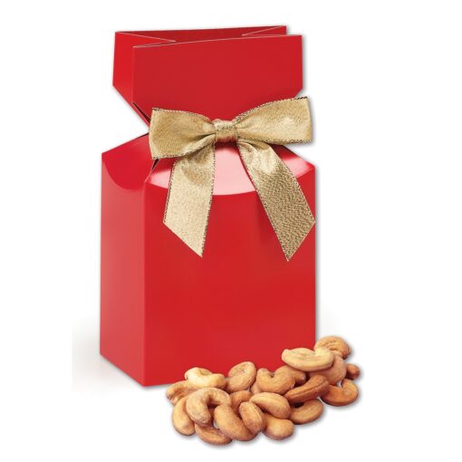 Red Gift Box w/Extra Fancy Cashews-2