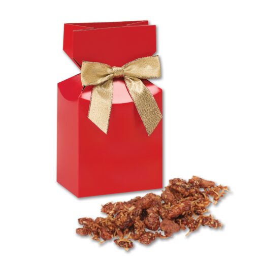 Red Premium Delights Gift Box w/Coconut Praline Pecans-2