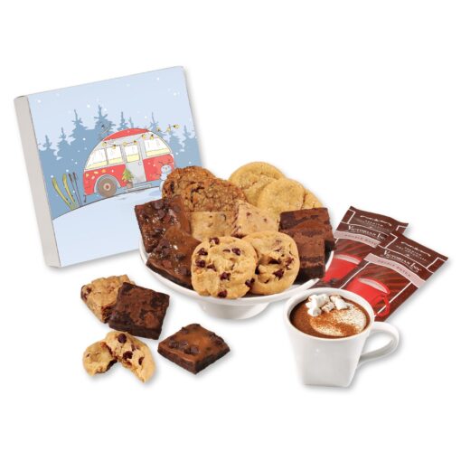 Winter Camper Gift Box w/Gourmet Cookie & Brownie-2
