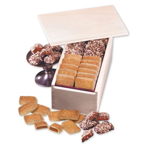 Wooden Collector's Box w/English Butter Toffee & Cinnamon Churro Toffee-2