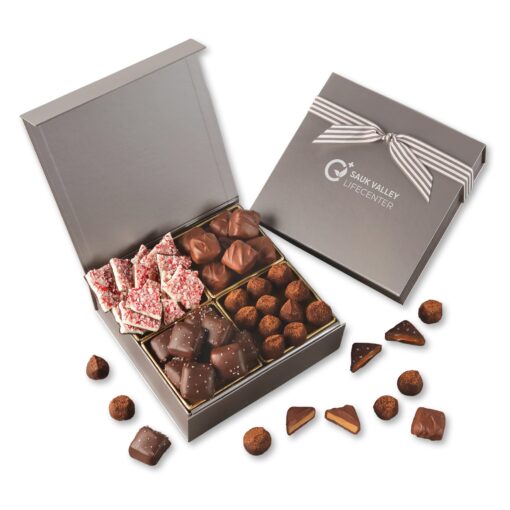 Gray Magnetic Closure Chocolate Treasures-1
