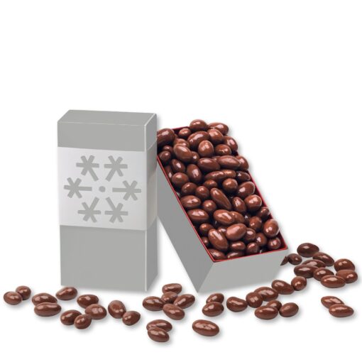 Chocolate Covered Almonds in Snowflake Gift Box-2
