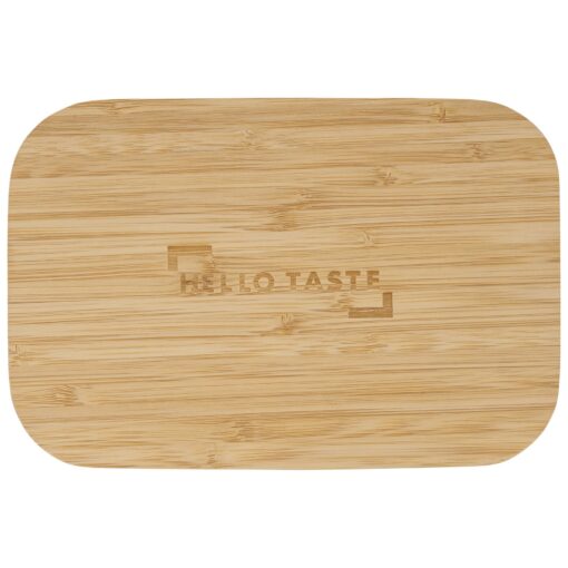 Bamboo Fiber Lunch Box with Cutting Board Lid-7