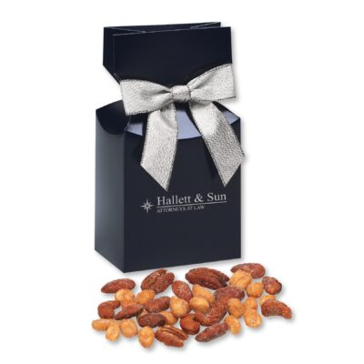 Honey Roasted Mixed Nuts in Navy Premium Delights Gift Box-1