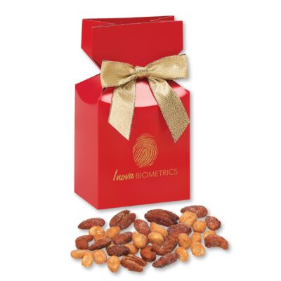 Honey Roasted Mixed Nuts in Red Premium Delights Gift Box-1