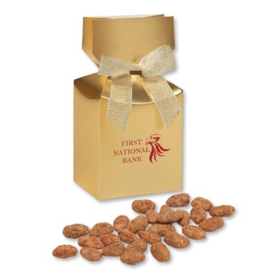 Maple Bourbon Toffee Almonds in Gold Premium Delights Gift Box-1