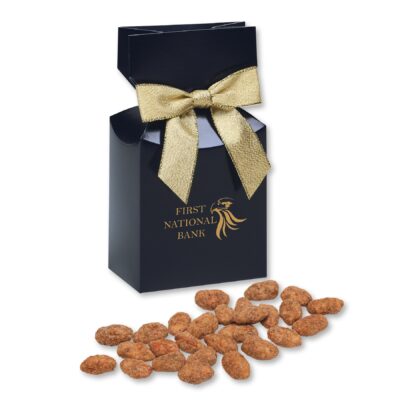Maple Bourbon Toffee Almonds in Navy Premium Delights Gift Box-1