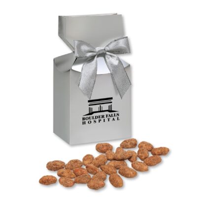 Maple Bourbon Toffee Almonds in Silver Premium Delights Gift Box-1
