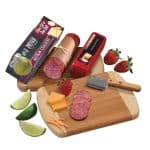 Custom A Taste of Wisconsin Snack Board w/Cleaver with your company logo - 1