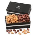 Custom Double Delights with Chocolate Almonds and Fancy Cashews with your company logo
