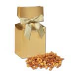 Custom Gold Premium Delights Gift Box w/Sweet & Salty Mix with your company logo - 1