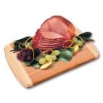 Custom Honey Cured Spiral-Sliced Boneless Ham w/Bamboo Cutting Board with your company logo - 1