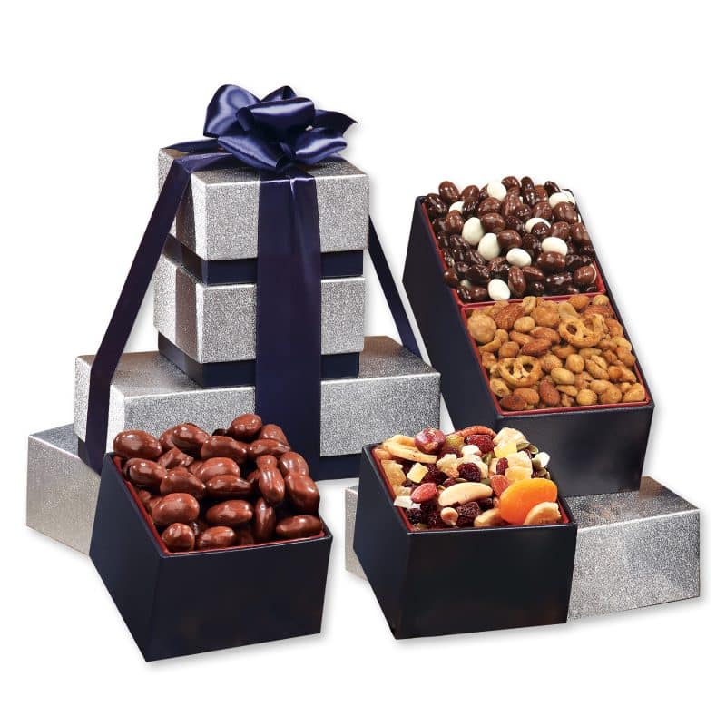 Custom Kosher Sweet & Savory Treats Tower with your company logo - 1