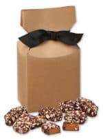 Custom Kraft Gift Box w/English Butter Toffee with your company logo - 1