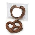 Custom Milk Chocolate Dipped Pretzel Gourmet Snack Pack with your company logo - 1