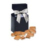 Custom Navy Blue Gift Box w/Cinnamon Churro Toffee with your company logo - 1