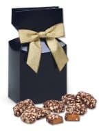 Custom Navy Gift Box w/English Butter Toffee with your company logo - 1