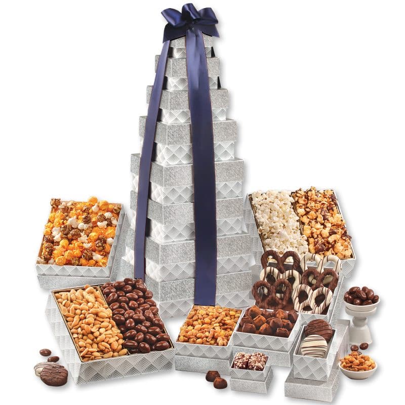 Custom Silver Delights Giant Party Tower with your company logo - 1