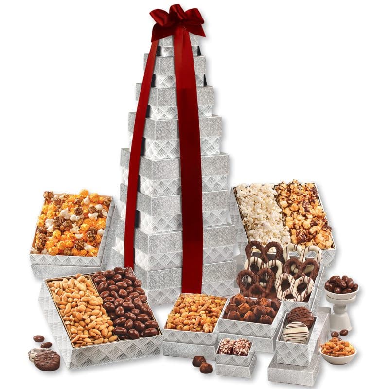 Custom Silver Delights Giant Party Tower with your company logo - 8