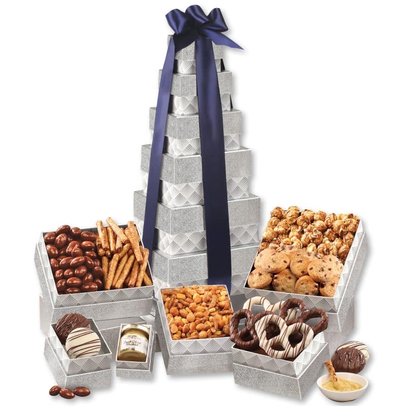 Custom Silver Delights Tower with your company logo - 1