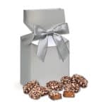 Custom Silver Premium Delights Gift Box w/English Butter Toffee with your company logo - 1