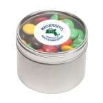 Custom Small Round Window Tin Premium Fill with your company logo - 5